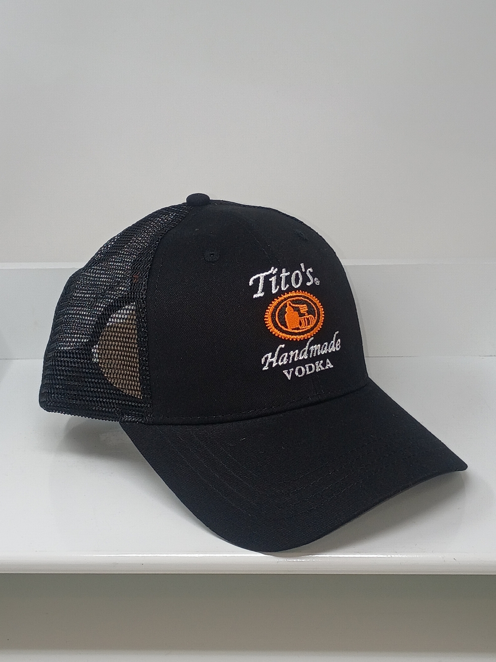 Tito's Handmade Vodka Black Mesh Trucker Hat